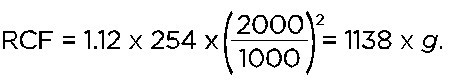 zui低RCF計算，RPM較低